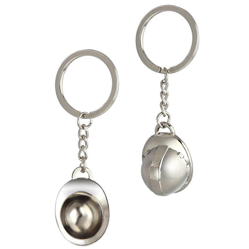 Heißer Verkauf Mini Simulation Metall Schutzhelm Schlüsselanhänger Event Urlaub Kreativer Schlüsselanhänger Schlüsselanhänger Schmuck Geschenk