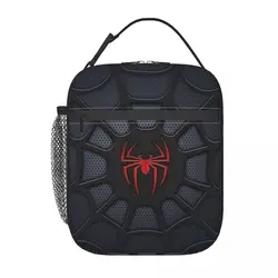 Spider Web Insulated Lunch Bags for Women Portable Thermal Cooler Food Lunch Box Work School Travel