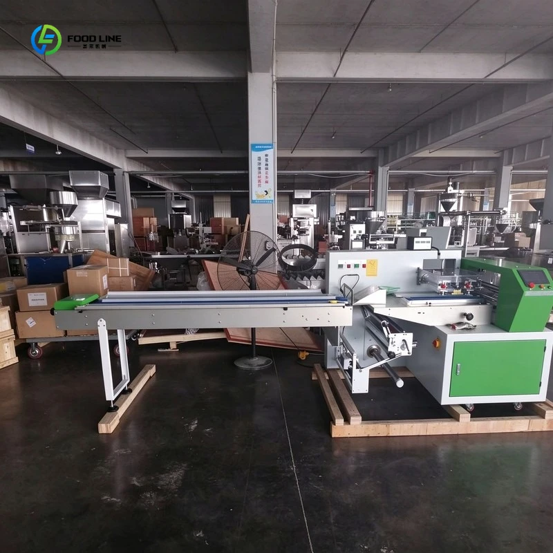 Empacadora Horizontal Napkin Face Mask Small Biscuit Flow Pack Maquina Packing Machine FL Customized