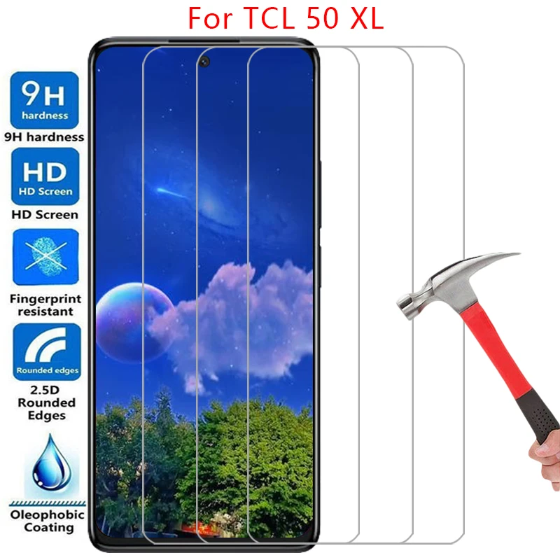 Funda de teléfono para tcl 50 xl nxtpaper protector de pantalla de vidrio templado en tcl50 50xl tcl50xl 5g contraportada 360 protector tlc