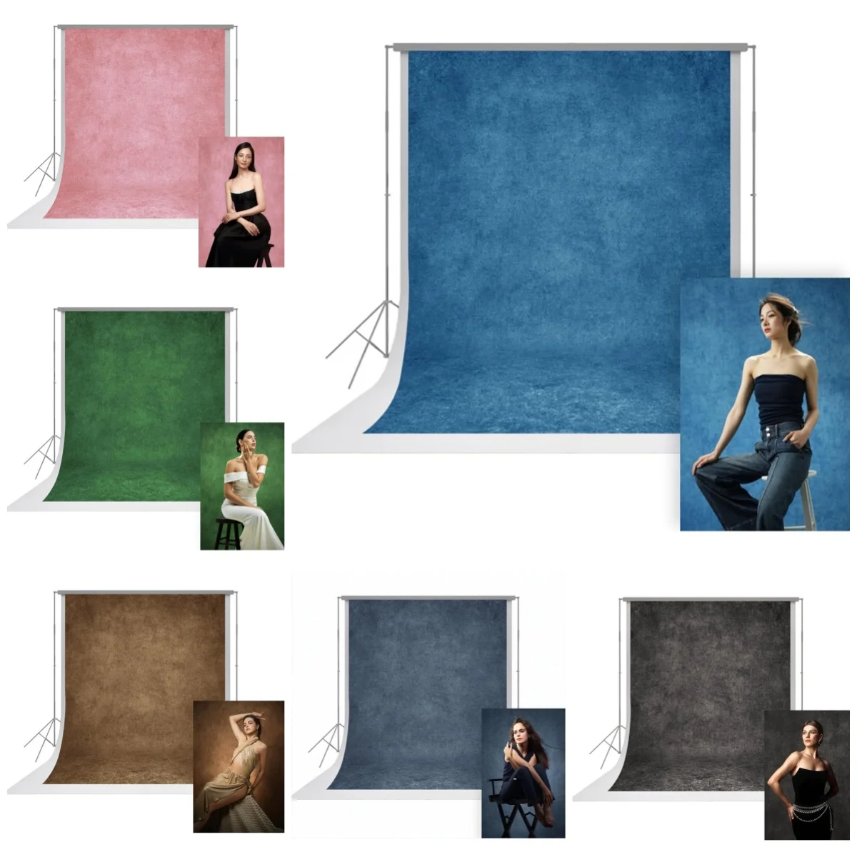 

Однотонные градиентные профессиональные фоновые панели для портретов с абстрактной текстурой для свадеб, вечеринок, дней рождения, декор для фотографий