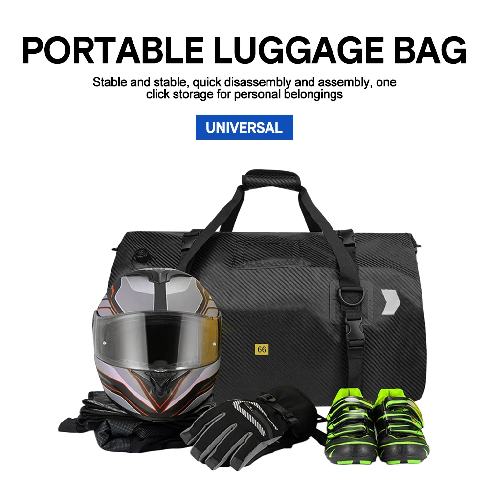 Motorcycle Waterproof Tail Bag Travel Outdoor Dry Luggage Roll Pack Bag 40/60 Motorbike Luggage Backpack Motorcycle Seat Bag