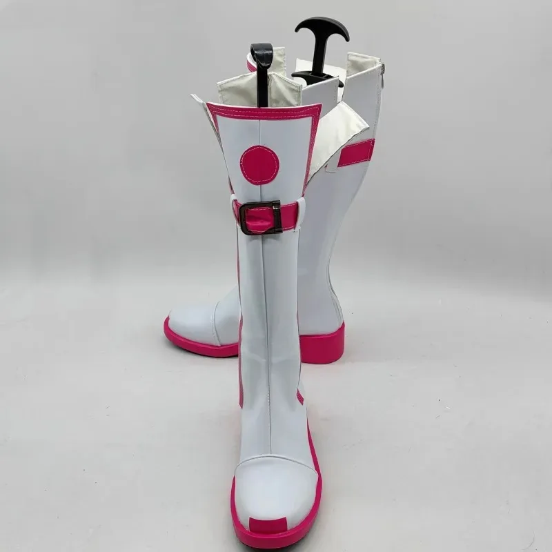 20151123 VOCALOID3 Miku IA تأثيري أحذية طويلة مستقيمة أحذية الوردي أنيمي لعب الأدوار أداء الدعائم هالوين عيد الميلاد Ca