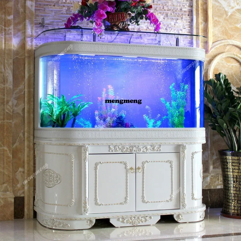 

Креативный европейский аквариум для рыбок, средний, круглый, стеклянный, большой, для золотых рыбок