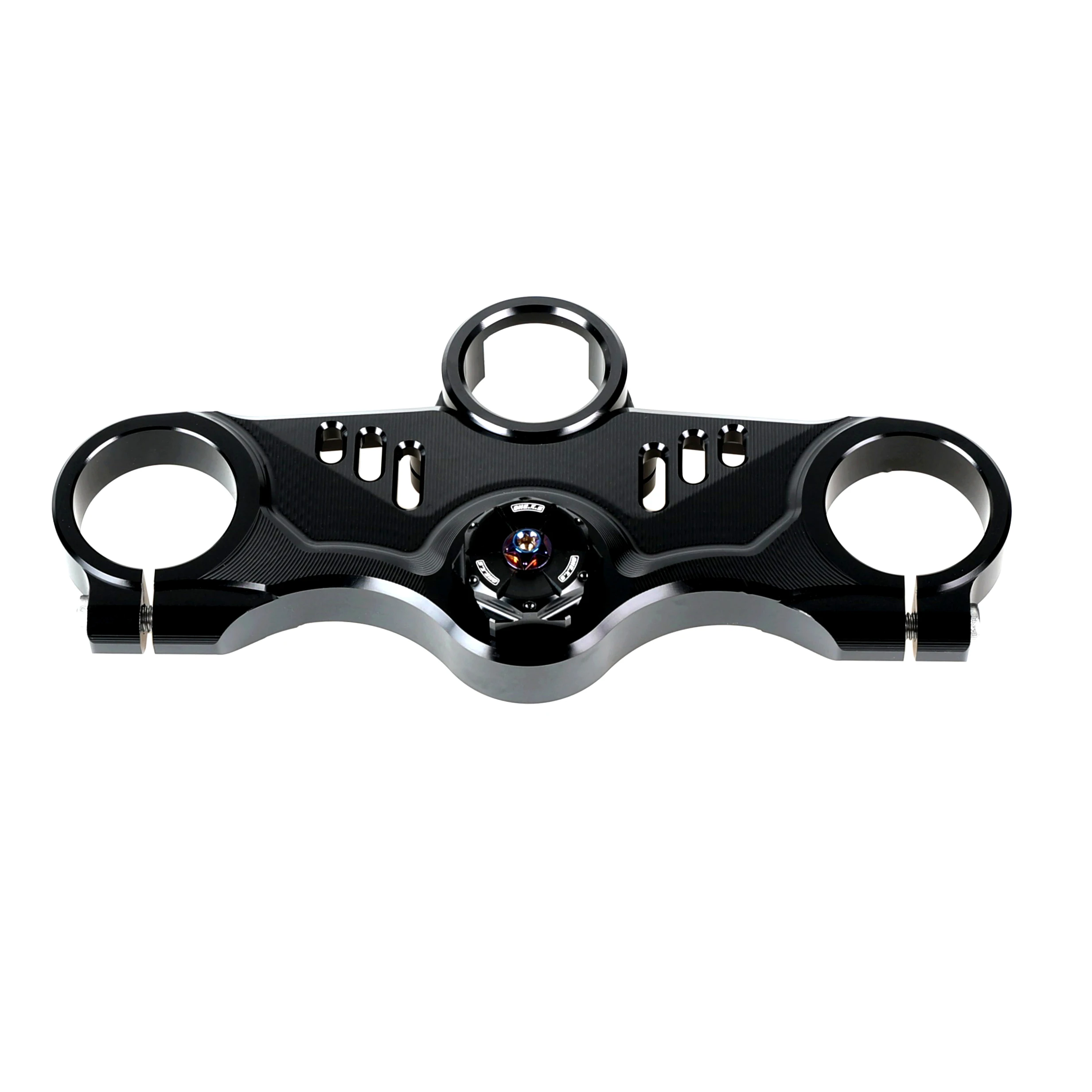 Motorcycle CNC Racing Refit Clip On Handle Bars Front End Upper Top Clamp For Kawasaki ZX4R ZX4RR ZX-4R SE 2023-2024 image 3