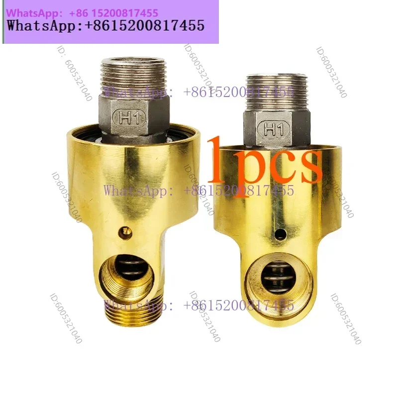 1PCS 360 degree rotation pneumatic high speed high pressure high temperature cooling water HS/HD stainless steel parts