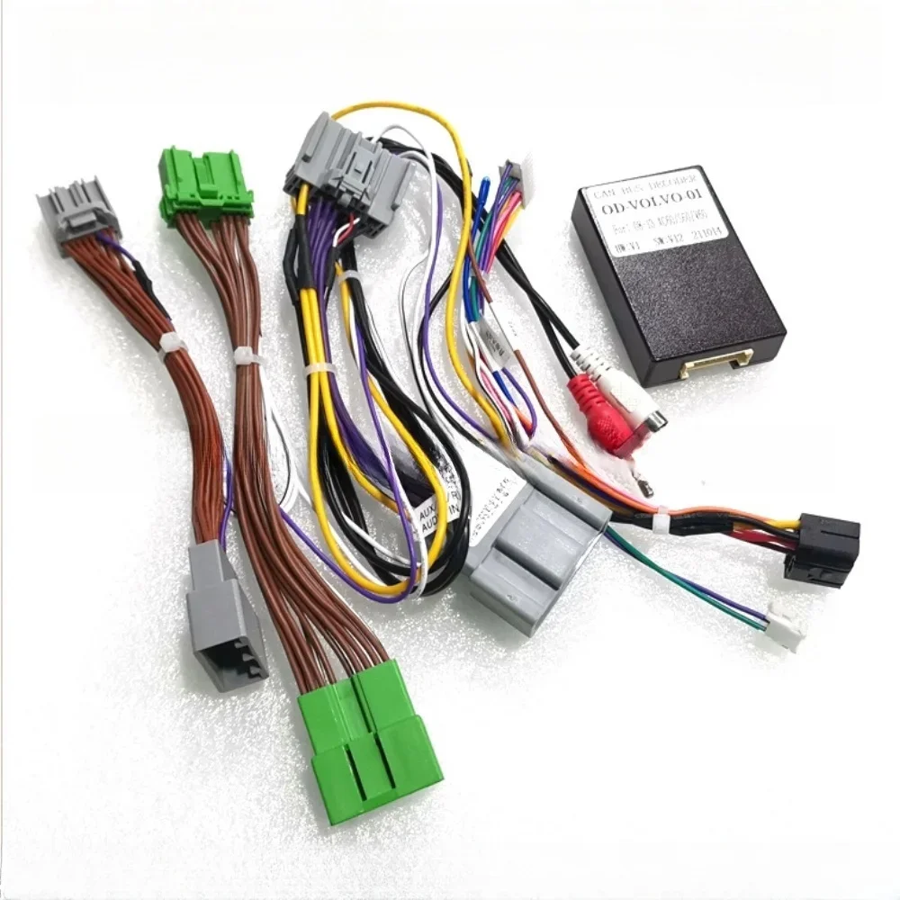Canbus صندوق فك OD-OLO-01 لفولفو S60 XC60 V60 2008-2013 أندرويد 2 الدين ستيريو السيارة 16 دبوس سلك تسخير محول كابل الطاقة