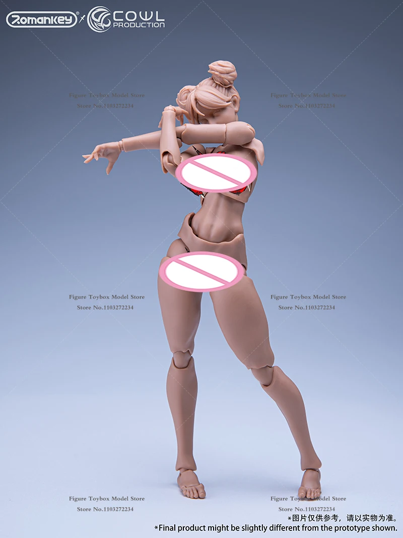 

Romankey X COWL 1/12 супер гибкая фигурка девушки, шарнирное тело, подвижная модель ноги на груди, аксессуар для 6-дюймового мобильного костюма, украшение для девочек