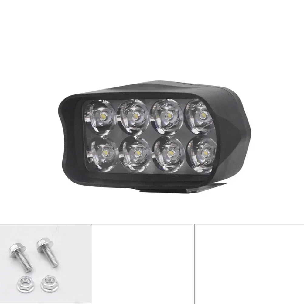 1pcs 12V-80V Motorcycle Electric Bike LED Headlight  Super Bright Tricycle Lamp For Motorcycles Electric Vehicles Tricycles 12W