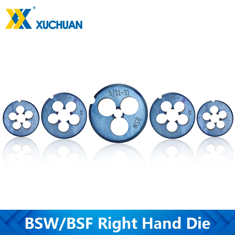 

BSW/BSF Thread Die Nano Blue Coated Machine Screw Thread Die Threading Tools Hand Tools