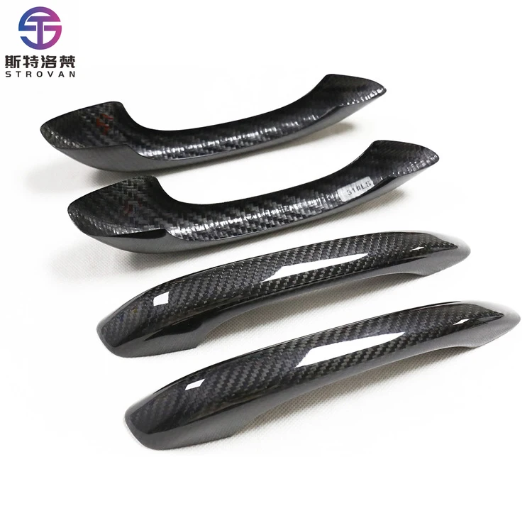 STLF Dry Carbon Fiber Add on Door Handle for Porsches Macan 2014-2021 Perfect Fitment High Quality