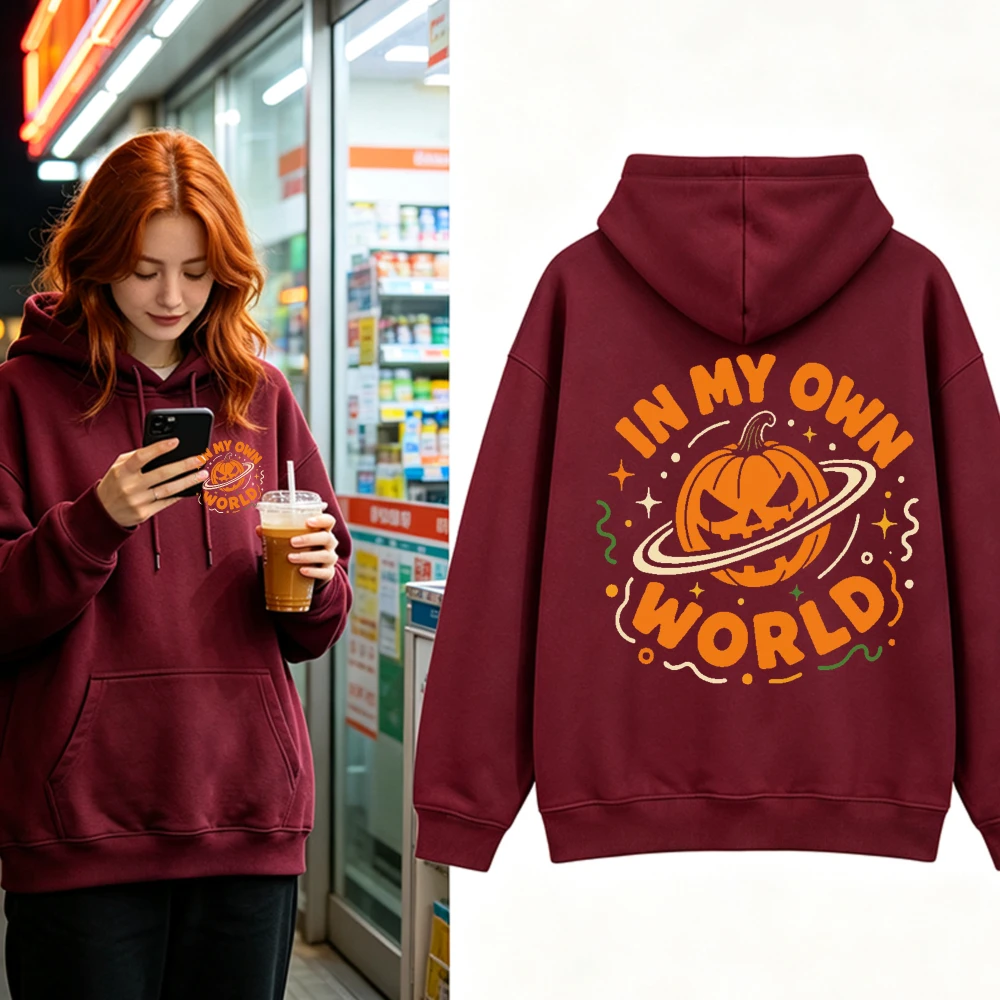 In My Own World Hoodie Hallowe – Pumpkin Lantern Halloween Bewertung und Preis