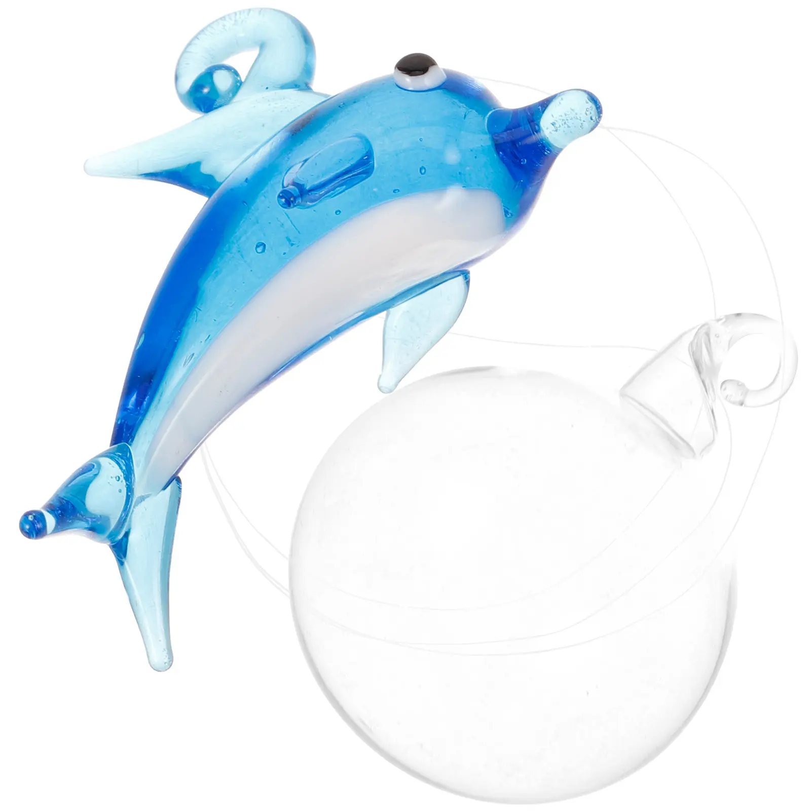 Floating Glass Fish Aquarium Decoration Realistic Shape Sturdy PVC Safe for Fish Tank Layout Marine Animal Ornament Floating