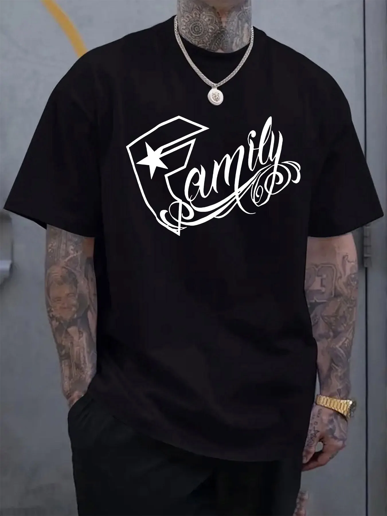 

Letter Pattern Printed Summer Men's and Women's Short Sleeved T-shirts for Casual and Loose Outdoor Street Fashion