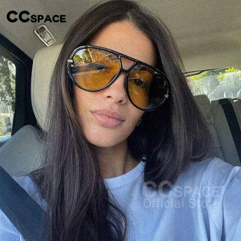 Trendy Oversized Sunglasses for Women 2024 Luxury Brand Designer Goggle Sun Glasses Ladies Classic Vintage UV400 Shades  #300864