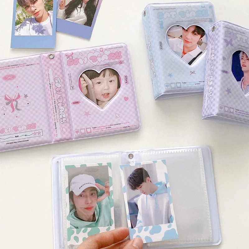 Porta carte fotografiche forniture per carte fotografiche Mini Album fotografico Idol Card Collect Book Photo Card Packaging Supplies