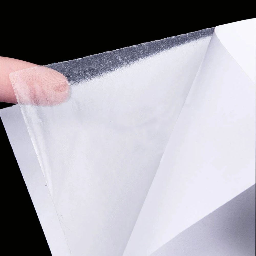 10PCS Multi-Purpose Clear Double Sided Adhesive Glue Sticker Sheets A4 PET Double Sided Adhesive Sheet DIY Making Handmade Tool