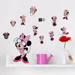 Disney Anime Figure Mickey Minnie Mouse Wall Toilet Refrigerator Sticker Room Decor for Kids Room Living Room Birthday Gifts