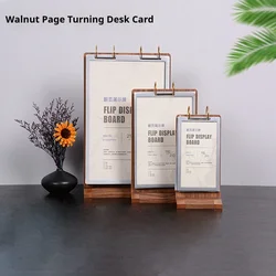 A4 Table Card Bar Table Milk Tea Shop Multi-page Liquor Brand Table Brand Restaurant Loose-leaf Menu Double-sided Clipboard