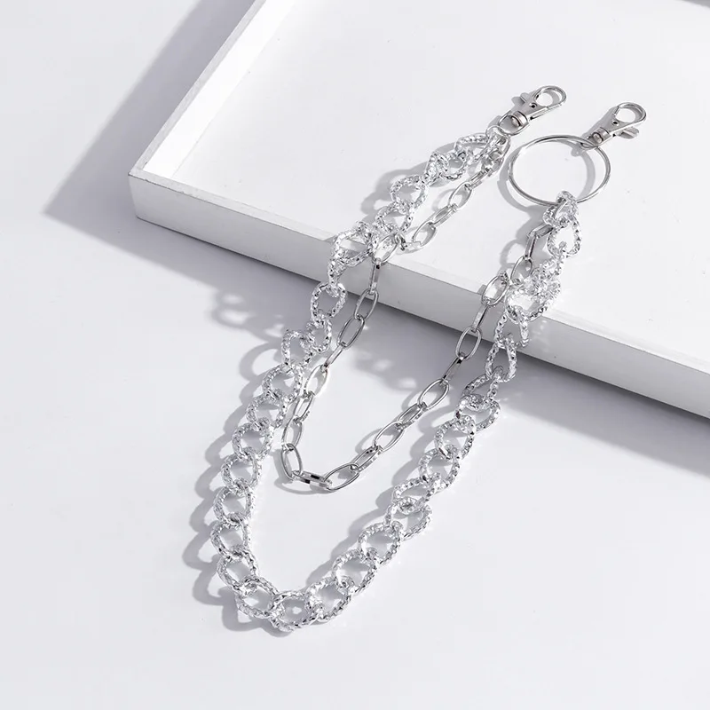 1pcs New Street Style Personalized Geometric Metal Chain Fashion  Commuting Trend double-layer Simplicity Body Chain Wholesale