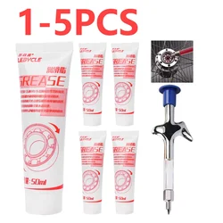 1-5PCS Bicycle Lubricant Grease Gun Aluminum Alloy MTB Bike Bearing Hub Grease Syringe Bicycle Repair Tools Service Accessories