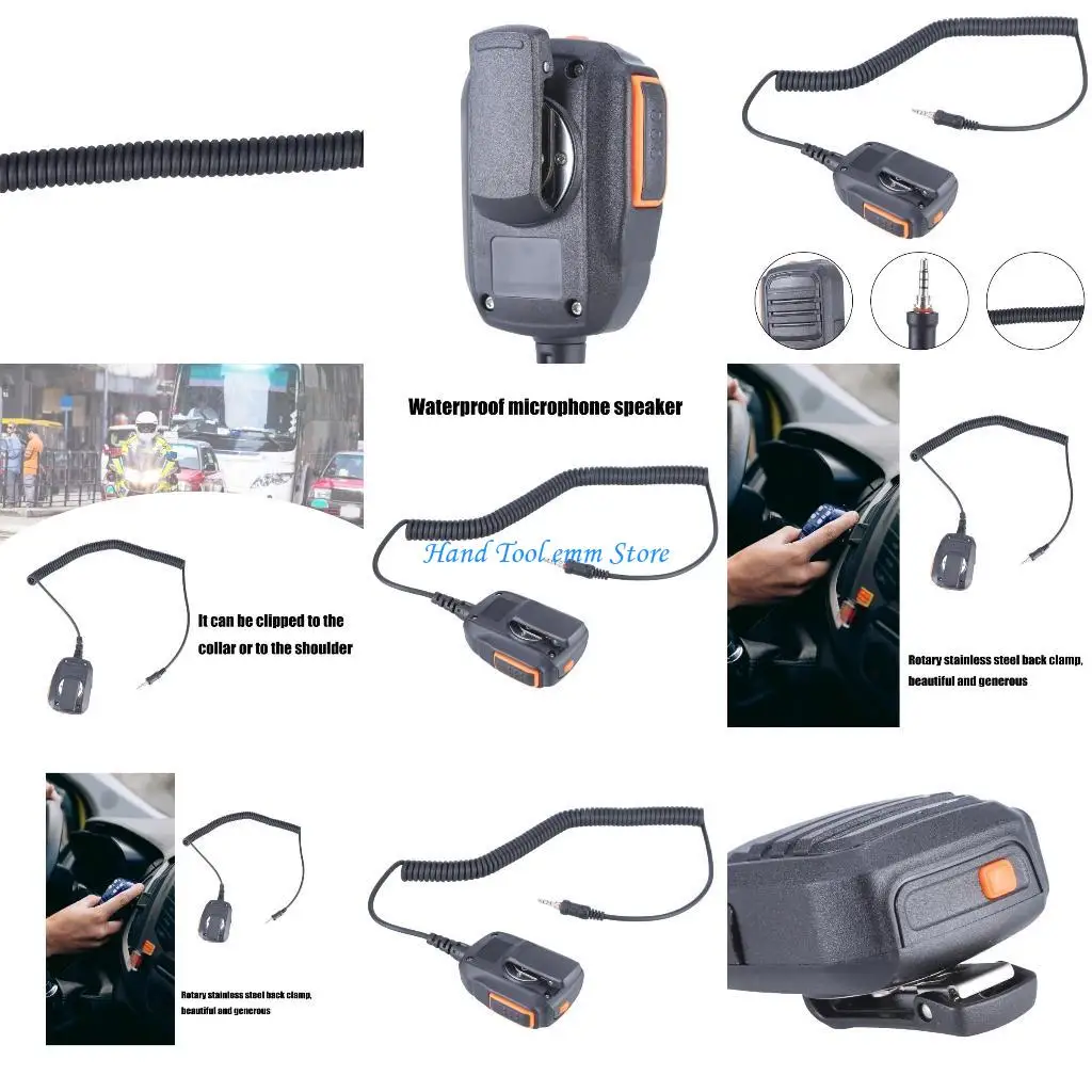 

H37F Walkies Talkie Динамик Микрофон Ручной микрофон для IC-M33 M34 M36 M37 M23 M24