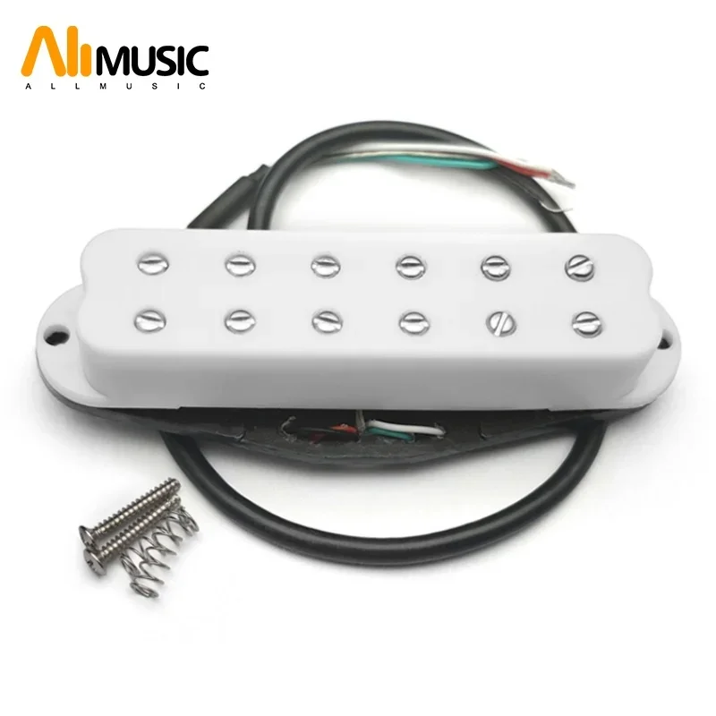 Mini Humbucker ST Single Coil Pickup Size 4 Conducts Output Coil Splitting 9K Pickup 12 Adjustable Pole Piece