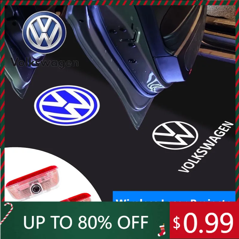 

For VW Volkswagen Jetta MK5 Golf Volkswagen Door Welcome Light Logo Spotlight 2pcs/4pcs for GTI Polo Golf Passat Tiguan Arteon T