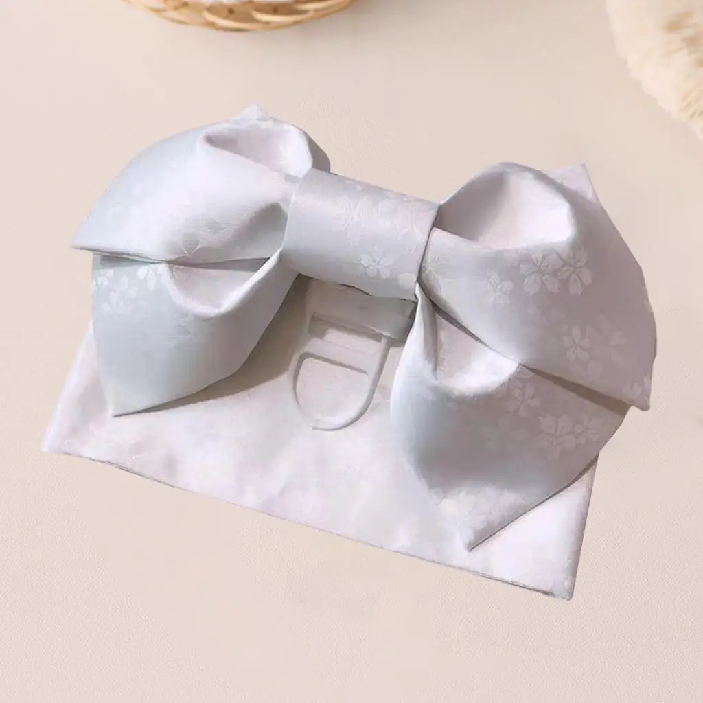 كيمونو أوبي التقليدي للسيدات عتيق بفيونكة يوكاتا مربوطة مسبقًا وحزام خصر عريض #3