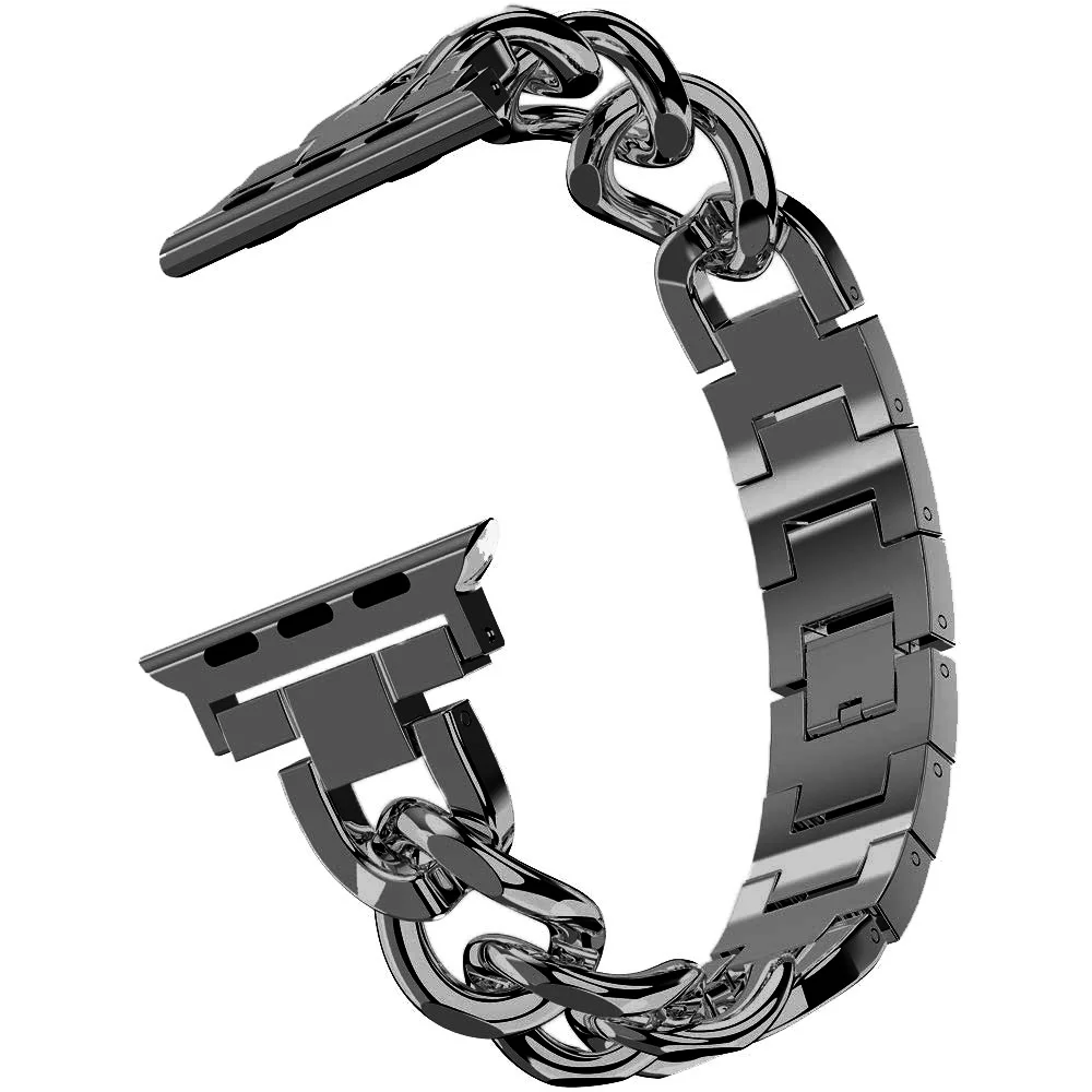 Metallisches Kettenarmband für Apple Watch 45mm 41 49 38 40 44 46 42mm Uhrenarmband für IWatch Series 4 5 6 7 8 se 9 10 11 12 Ultra – Detail 3