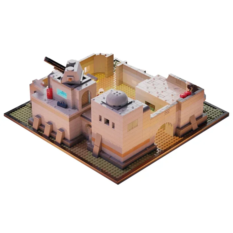 Modelo de película estrella, bloques de construcción Moc, tecnología de Base Imperial del desierto, bloques modulares, regalos, juguetes de Navidad, conjuntos DIY de montaje