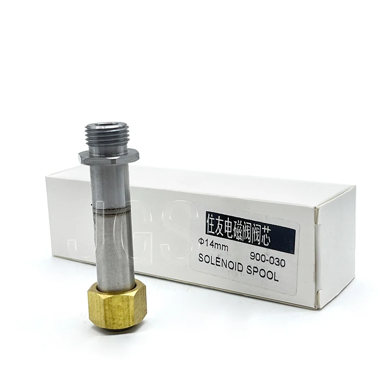 Núcleo de válvula electromagnética para válvula solenoide de piezas de excavadora SUMITOMO 900-030 de diámetro y 14mm