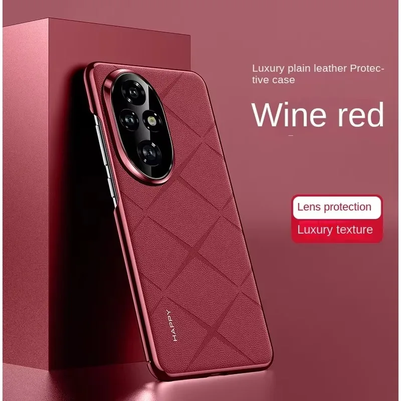 

Leather Phone Case for Honor 200 300 Magic 7 6 Pro X9C Smart Camera Lens Full Ptotect Shockproof Hard Plating Back Cover Cases