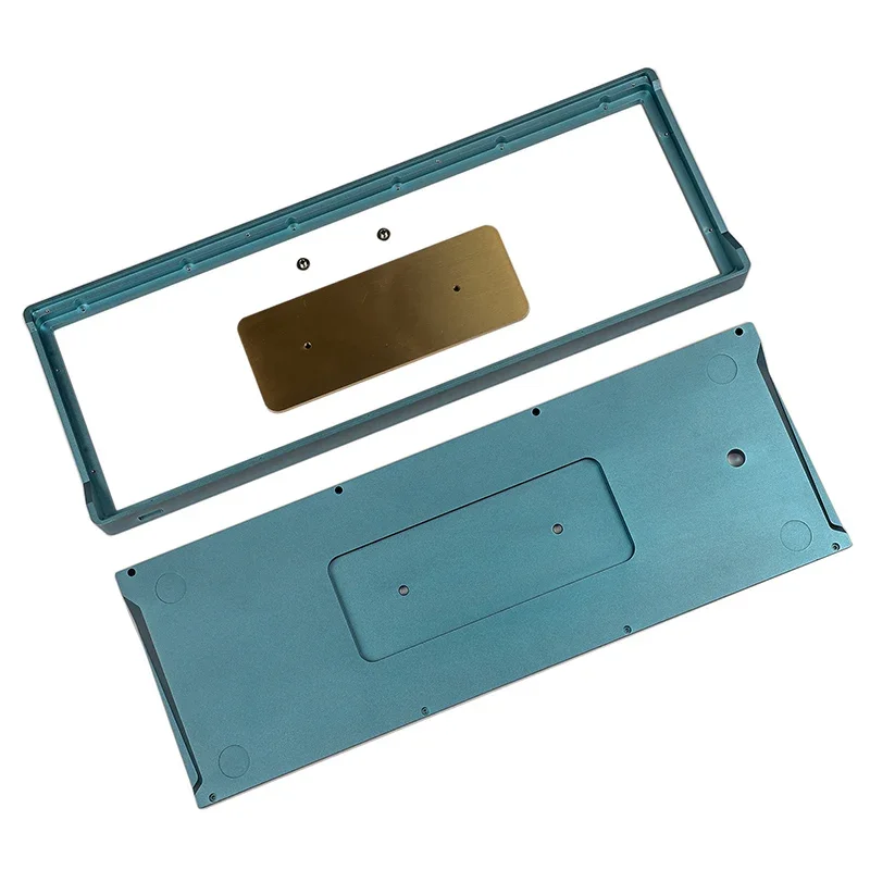 

Melody96 Комплект клавиатуры на заказ Металлическая алюминиевая проводная клавиатура Kailh HotSwap Typec с верхним креплением Латунная механическая клавиатура Teclado Game