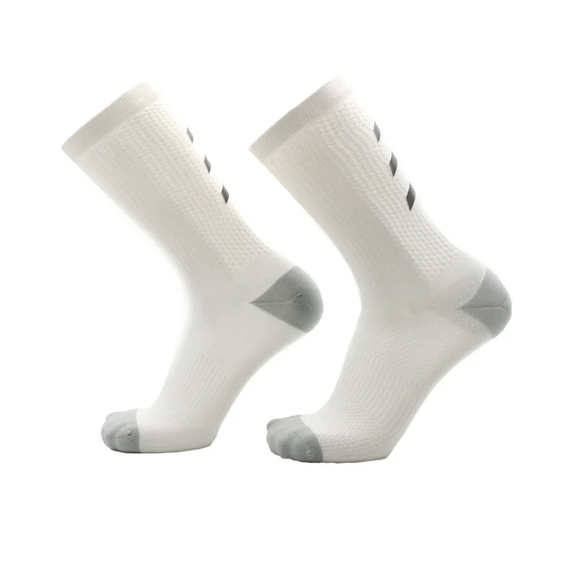 custom cycling socks road bicycle  spring summer sports  mid calf reflective breathable  from haining sock indust