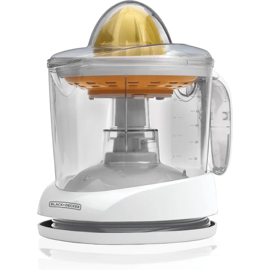

32oz Electric Citrus Juicer with Pressure Activated Technology and Adjustable Pulp Control for Home Use DishwasherSafe Design f