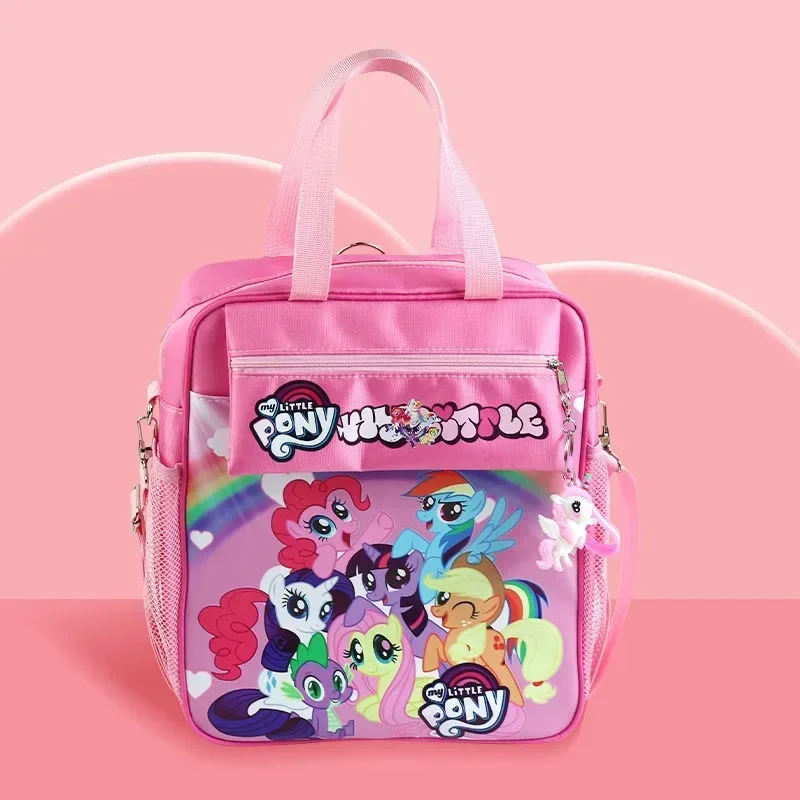 My Little Pony Cartoon Canvas Bag Handbag Shoulder Crossbody Primary School Student Tutorial School Bag Pen Bag Reward Gift