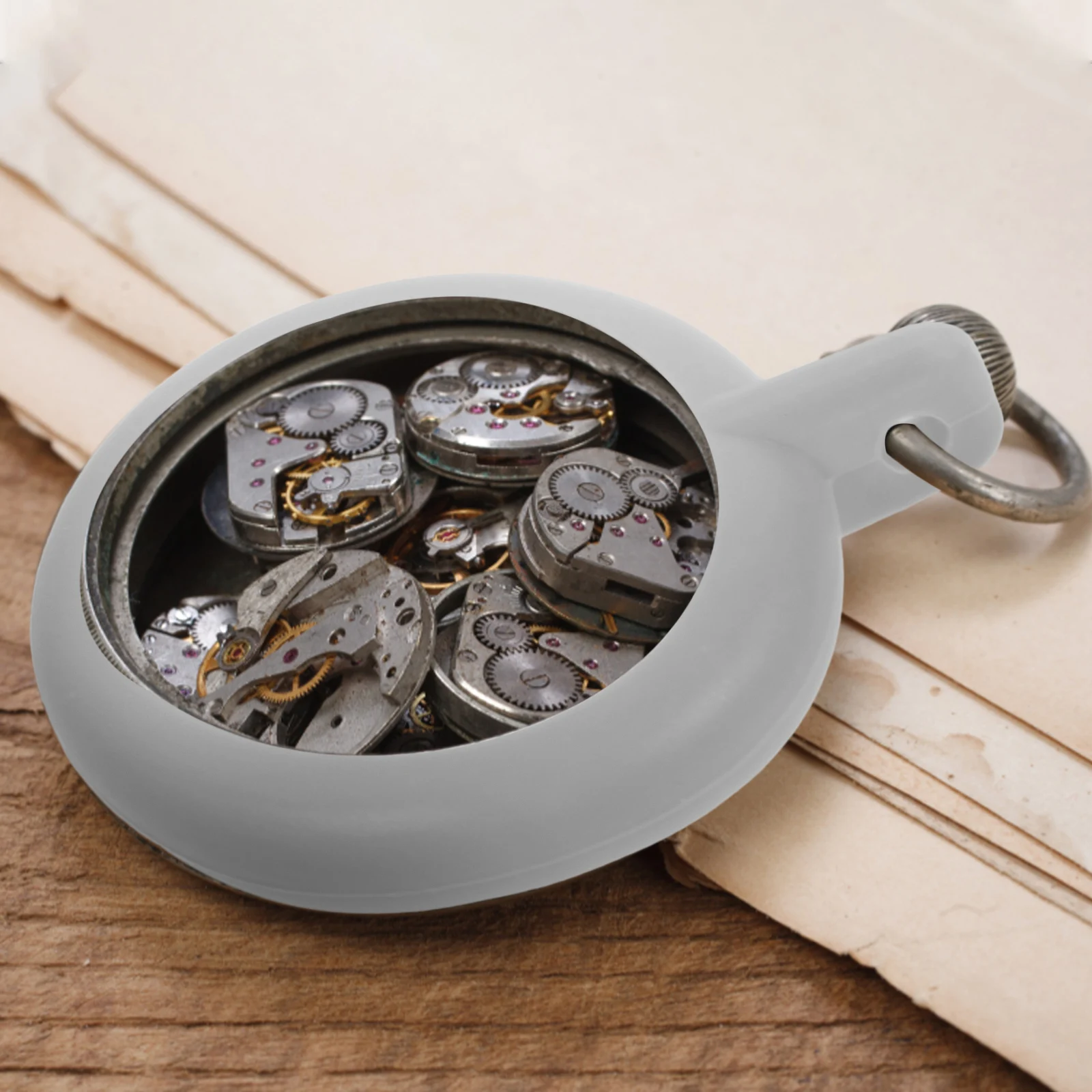 

8pcs Silicone Watch Protector Cases for Nurse Pocket Watches Anti-scratch Cover Long Use Easy Install