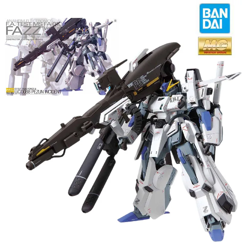 Bandai prawdziwy Model Gundam zestaw garażowy z serii 1/100 zabawki figurki akcji Anime dla chłopców zabawka kolekcjonerska