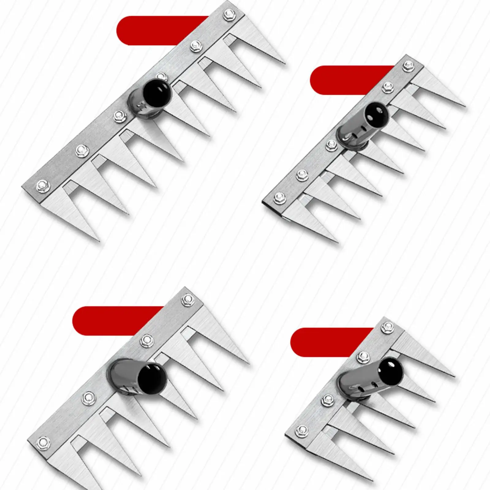 Hand Weeder Manual Weed Remover Tool Durable Steel Rake for Garden Traction Outdoor Weeding and Root Pulling