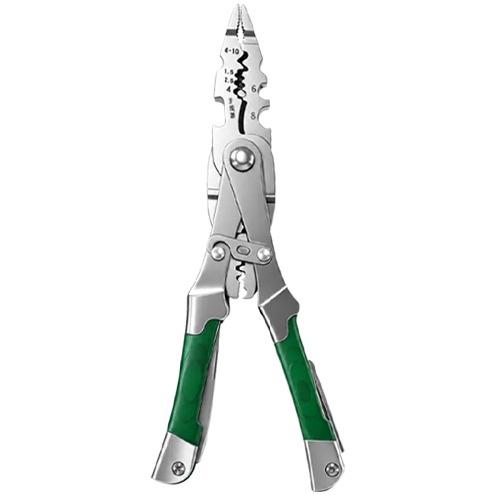 20 in 1 Pliers with Multiple Stripping Ranges Crimping Compatibility and Cable Cutting Blade for Electrical Tasks
