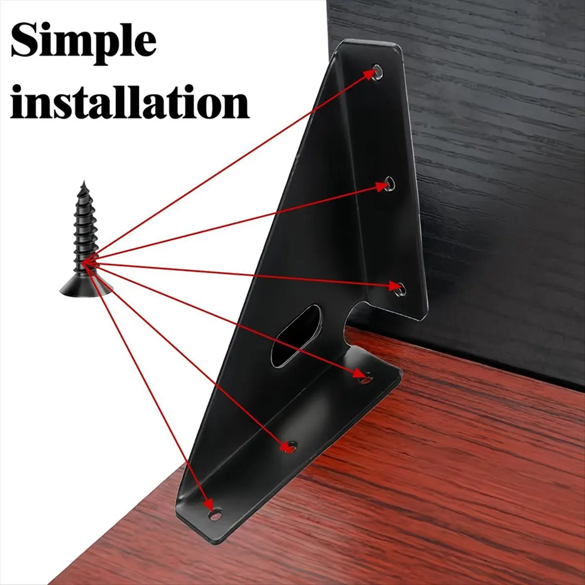 DT1011 TRENDY~Gusset Joints 4 Pcs, Trapezi Corner Code, Bracket Corner Brace Bracket Fasteners, Furniture Shelf Support Joint