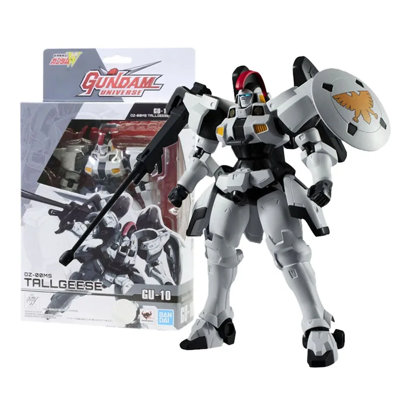 Bandai Gundam Original Anime Figure GU-10 Gundam UNIVERSE OZ-00MS Tallgeese PVC Model Anime Action Figures Toys for Children