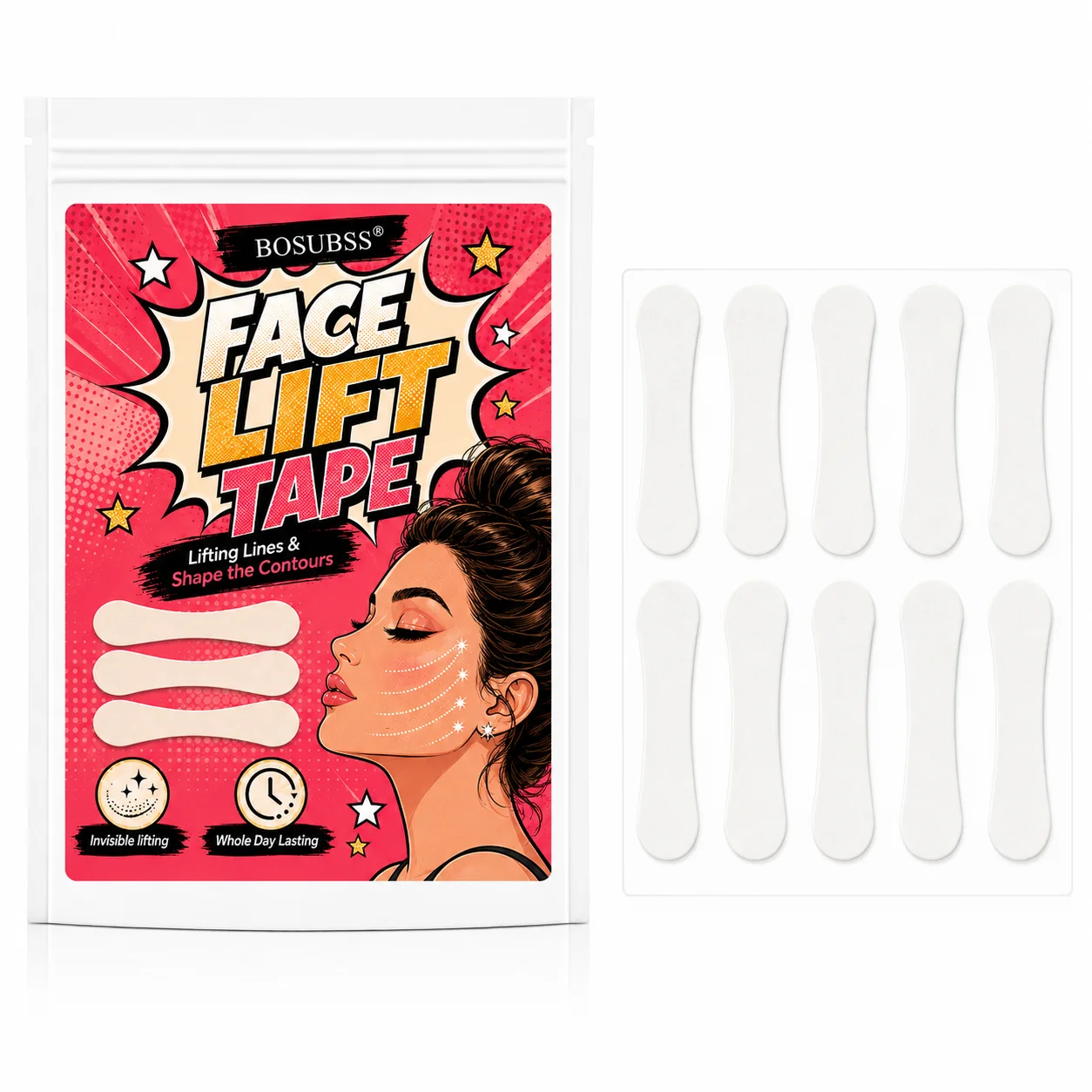 Photo Beauty Makeup - 40 tiras de fita adesiva para