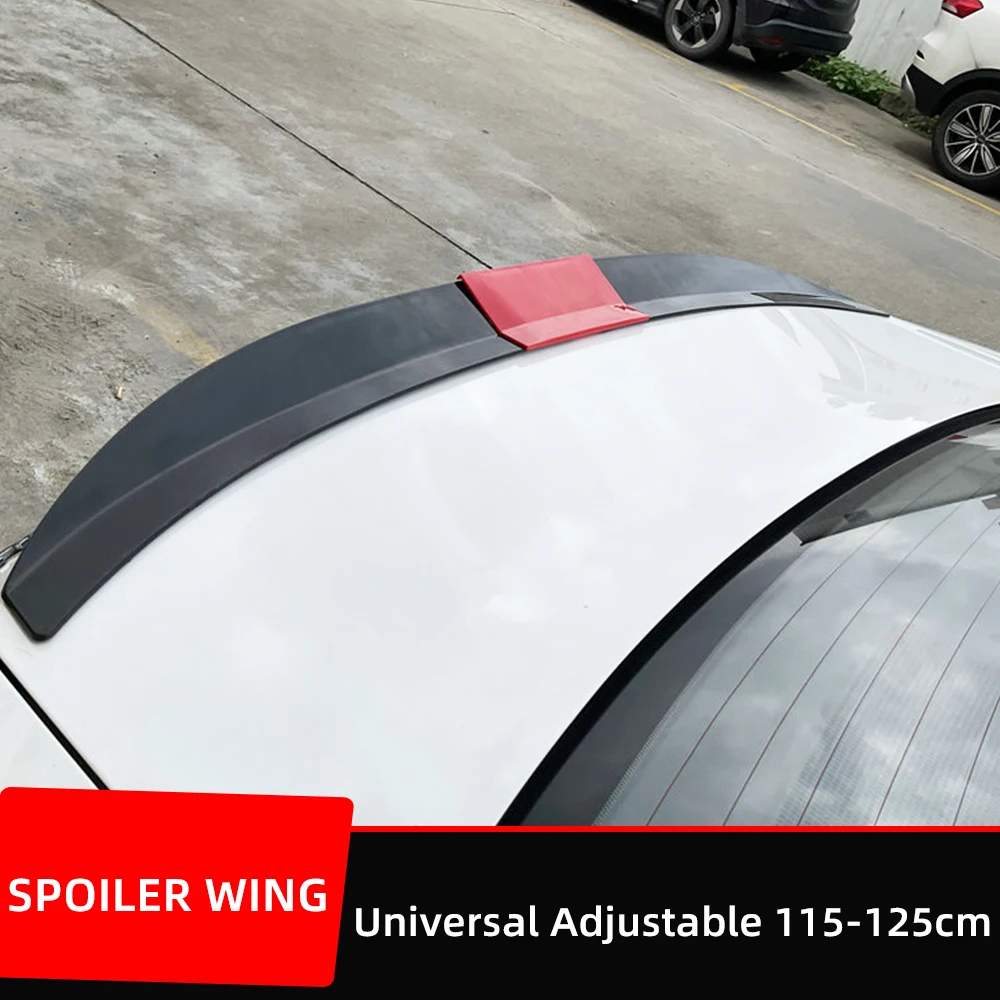 

Universal Spoiler Automobile Refitting ABS Tail Stick-type Hole-free Fixed Wing Three-section Adjustable 115CM-125CM Accessories