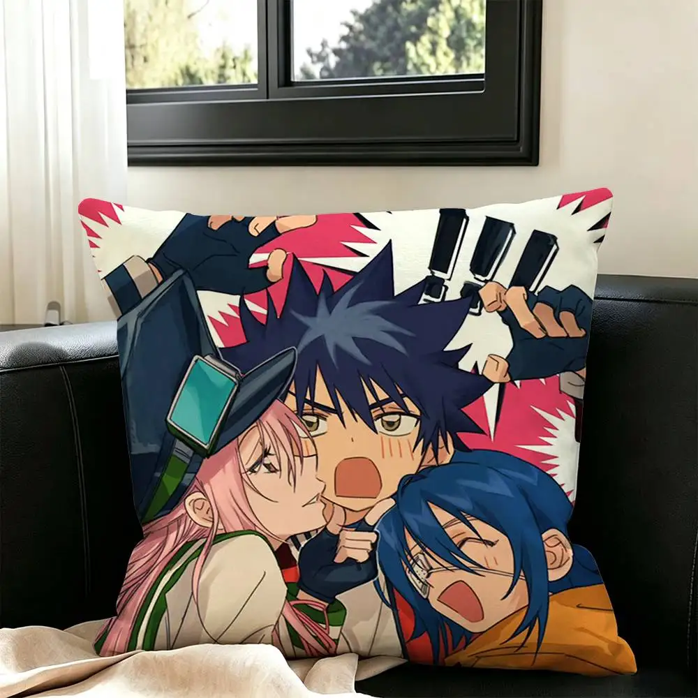 anime Air Gear  Square Double-Sided printed Pillow Case Bedroom Bedside Pillow Sofa Cushion Cover