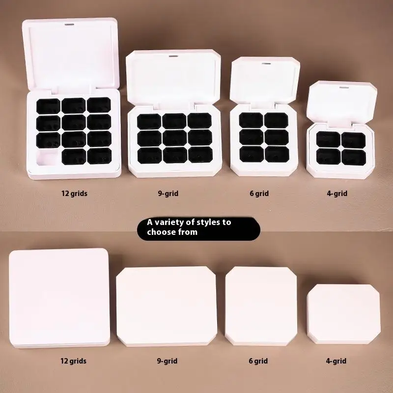 4 6 9 12 Grids Empty Magnetic Nail Polish Storage Box For DIY Fast Painting Gel Solid UV Varnishes Ombre Gel