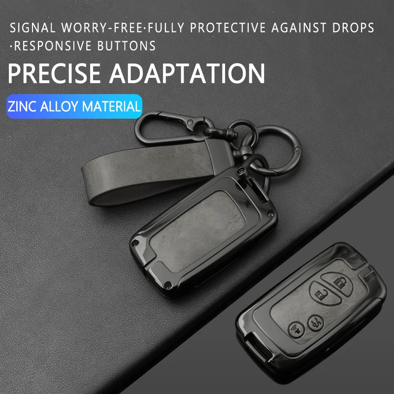 Zinc Alloy Leather Car Key Case Cover Fob For Lexus ES IS LS GS HS RX GX LX CT 200 250 260 300 300h 350 450 Keychain Accessories