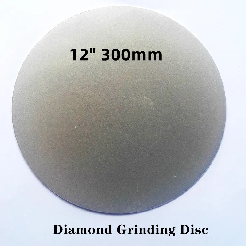 Nie centrum otwór 12 "300mm Cal Grit diamentowa tarcza szlifierska ścierne koła powlekane płaskie okrążenie dysku dla Gemstone biżuteria narzędzia