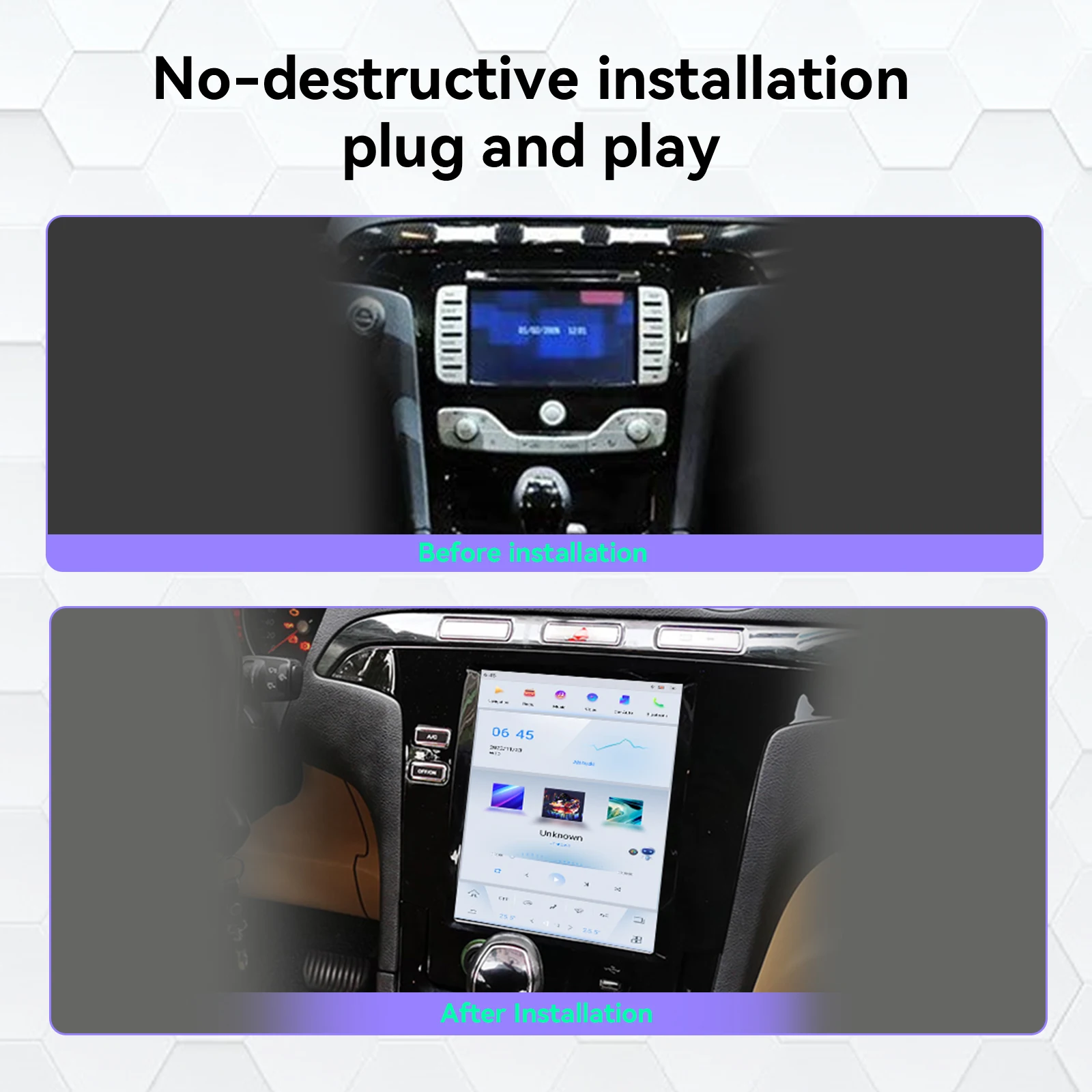 10.4inch Android 8+256GB Vertical Screen Car DSP Player Navi For Ford Galaxy S-Max 2006 - 2015 GPS Audio Radio Stereo Head Unit